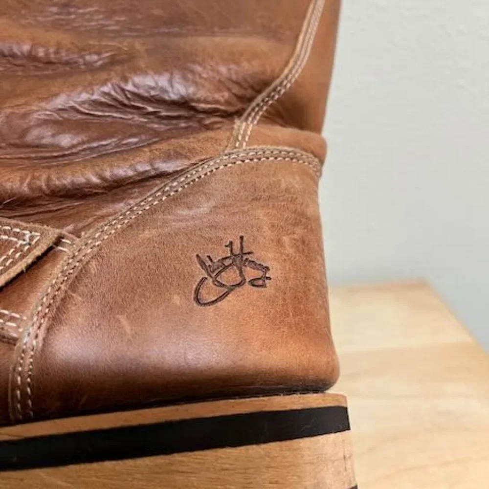 John Fluevog Engineer Boots Brown 10 MENS - Picture 2 of 10